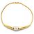 Collana Givenchy in metallo placcato oro con chiusura logo D'oro