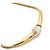 Collana Givenchy in metallo placcato oro con chiusura logo D'oro - vista 3