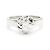 Anello Chanel Camelia in oro bianco 18K e diamante Argento