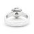 Anello Chanel Camelia in oro bianco 18K e diamante Argento - vista 3
