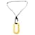 Collier Hermès en corne de buffle et métal doré  - vue 1