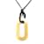Collier Hermès en corne de buffle et métal doré  - vue 2