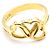 Tiffany & Co Triple Herz Ring 18k Gelbgold Größe 48 Golden