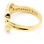 Tiffany & Co Triple Herz Ring 18k Gelbgold Größe 48 Golden - Ansicht 2