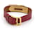 Hermès Kelly watch gold plated with red leather bracelet Golden  - view 4