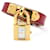 Hermès Kelly watch gold plated steel with red lizard leather strap Golden  - view 1