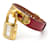 Hermès Kelly watch gold plated steel with red lizard leather strap Golden  - view 2