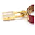 Hermès Kelly watch gold plated steel with red lizard leather strap Golden  - view 3