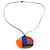 Hermès necklace buffalo horn pendant multicoloured Multiple colors  - view 1