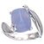 Chanel Ring aus Weißgold mit Chalcedon und Diamant Größe 49 Silber - Ansicht 2