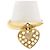 Poiray Ring "Coeur Secret". Golden