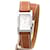 Hermès Tandem bracelet watch in steel Silvery  - view 1