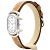 Orologio Hermès, modello Rallye RA2.210 (PM / modello piccolo) per donne. Argento - vista 3
