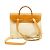 Bolsa Hermès Herbag em lona bege e couro natural - vista 4