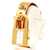 Kelly-Uhr von Hermès. Golden  - Ansicht 3