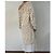 Vestido Twin Set de algodón blanco y beige - vista 3