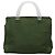 PRADA Tote Bag aus Nylon Khaki Silber authentisch bs27836 - Ansicht 13