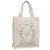 CHANEL COCO Tote Bag aus Canvas Weiß Silber CC Auth BA3697