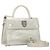 Ever Mini Handtasche aus Leder 2 in 1 Silber Auth bs27633 Christian Dior