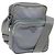 PRADA Schultertasche Nylon Hellblau Silber Authentisch 128446