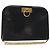 Borsa a Spalla Gancini Chain in Pelle Nera Oro Auth 128664 di Salvatore Ferragamo