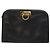 Borsa a Spalla Gancini Chain in Pelle Nera Oro Auth 128664 di Salvatore Ferragamo - vista 13