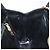 Borsa a Spalla Gancini Chain in Pelle Nera Oro Auth 128664 di Salvatore Ferragamo - vista 19