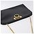 Borsa a Spalla Gancini Chain in Pelle Nera Oro Auth 128664 di Salvatore Ferragamo - vista 6
