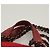 CHANEL Matelassé Kette Schultertasche Wolle 2-in-1 Rot CC Auth 127480 - Ansicht 14