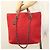 CHANEL Matelassé Kette Schultertasche Wolle 2-in-1 Rot CC Auth 127480 - Ansicht 23