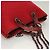CHANEL Matelassé Kette Schultertasche Wolle 2-in-1 Rot CC Auth 127480 - Ansicht 6