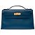Hermès Borsa HERMES Kelly Mini in Pelle Blu - 102783 - vista 3