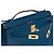 Hermès Borsa HERMES Kelly Mini in Pelle Blu - 102783 - vista 7