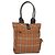 Burberry Nova Check Blue Label Tote Bag aus Canvas braun silber authentisch 129810