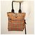 Burberry Nova Check Blue Label Tote Bag aus Canvas braun silber authentisch 129810 - Ansicht 19