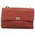 CHANEL Choco Bar Schultertasche aus Lammleder Rot Silber CC Auth BA3678 - Ansicht 13