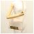 Borsa a Spalla in Pelle Beige e Oro Jimmy Choo Auth bs27431 D'oro - vista 21