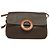 Céline Borsa a Spalla in Tela Macadam CELINE in Pelle PVC Marrone Oro Auth BA3852 D'oro - vista 13