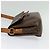 Céline Borsa a Spalla in Tela Macadam CELINE in Pelle PVC Marrone Oro Auth BA3852 D'oro - vista 3
