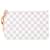 Louis Vuitton White Damier Azur Neverfull Pouch MM Cloth  ref.2361235