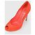 Décolleté Rene Caovilla in suede corallo - vista 3