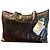 Borsa a mano Henry Béguelin Milos Marrone e Blu Scuro Pelliccia Marrone scuro