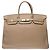 Hermès Borsa HERMES Birkin 40 in Pelle Grigia - 102798 Grigio - vista 3