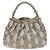 Borsa a Spalla Miu Miu in Pelle 2way Grigia Oro Auth yk18463 Marrone D'oro - vista 2