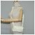 Autre Marque BORSO A SPALLA INTRECCIATO IN NYLON BIANCO AUTH 131085M - vista 24