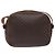 Céline Borsa a Spalla in Tela Macadam CELINE in Pelle PVC Marrone Oro Auth 128661 D'oro - vista 2