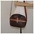 Céline Borsa a Spalla in Tela Macadam CELINE in Pelle PVC Marrone Oro Auth 128661 D'oro - vista 23