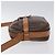 Céline Borsa a Spalla in Tela Macadam CELINE in Pelle PVC Marrone Oro Auth 128661 D'oro - vista 4
