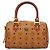 Borsa MCM Logogram Vicetos in pelle PVC marrone e oro Auth th6169 D'oro - vista 13