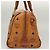 Borsa MCM Logogram Vicetos in pelle PVC marrone e oro Auth th6169 D'oro - vista 3